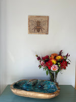 Load image into Gallery viewer, Silvie Meyer "A Bee" Wood Carving Enhanced, 12" x 10"
