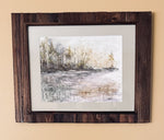 Load image into Gallery viewer, Tammy Bozer "Along the Lake Plain" Watercolor on Terraskin, 11" x 14"
