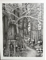 Load image into Gallery viewer, Janet Balboa "The Secret Lives of Forests" Pencil, 11" x 14"

