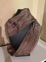 Load image into Gallery viewer, Gail Weber "Browns of Fall" Silk Dyed Scarf, 57" x 10"

