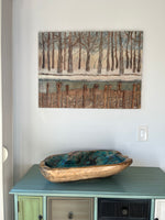 Load image into Gallery viewer, Silvie Meyer "In Thy Woods" Wood Carving Enhanced, 31.5" x 23"
