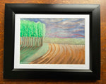 Load image into Gallery viewer, Laura Ortoleva "Incoming" Watercolor, 7" x 10"
