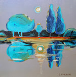 Load image into Gallery viewer, Jurgita Mekyte "Night" Acrylic, 14" x 14"
