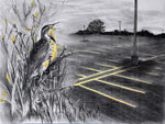 Load image into Gallery viewer, Jan Elbert "No Call Back" Charcoal, 18" x 24"
