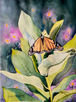 Load image into Gallery viewer, Judy Arvidson "Monarchy" Watercolor, 11" x 14"
