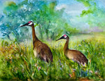 Load image into Gallery viewer, Kristine Maher "Foraging in the Weeds", Watercolor, 11"x 14"
