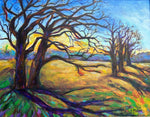 Load image into Gallery viewer, Kristine Maher "Tree Shadows", Acrylic, 11"x 14"

