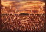 Load image into Gallery viewer, Matt Martin "Shoreline" Wood Stain, 9" x 12"
