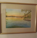Load image into Gallery viewer, Sue Boettcher "Peaceful Sunset" Watercolor, 15" x 11"
