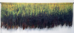 Load image into Gallery viewer, Barbara Schneider "After the Fire the Prairie Flourishes" Textile Art, 96"x 34"
