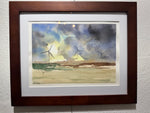 Load image into Gallery viewer, Bill Gotfryd "Stormy Times" Watercolor, 11" X 7"
