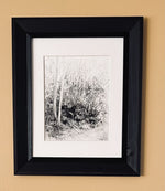 Load image into Gallery viewer, Tammy Bozer "The Silent Thicket" Watercolor on Terraskin, 11" x 15"
